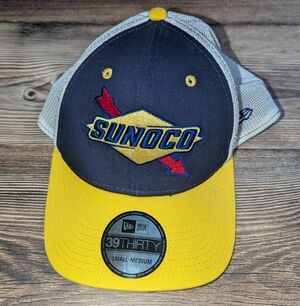 NASCAR New Era Sunoco Hat Trucker Mesh Adjustable Baseball Cap